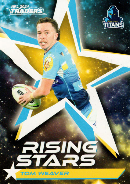 2024 NRL Traders - Rising Stars - RS 24 - Tom Weaver - Gold Coast Titans