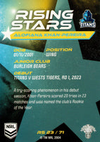 2024 NRL Traders - Rising Stars - RS 23 - Alofiana Khan-Pereira - Gold Coast Titans