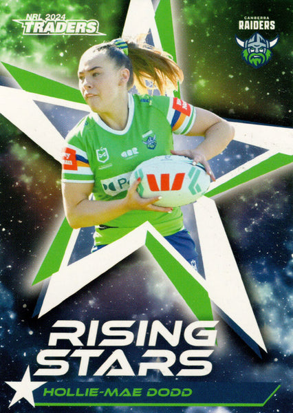 2024 NRL Traders - Rising Stars - RS 10 - Hollie-Mae Dodd - Canberra Raiders