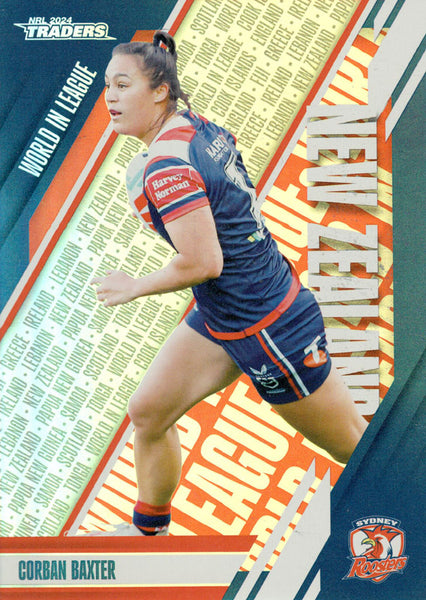 2024 NRL Traders - World In League - WL 47 - Corban Baxter - Sydney Roosters