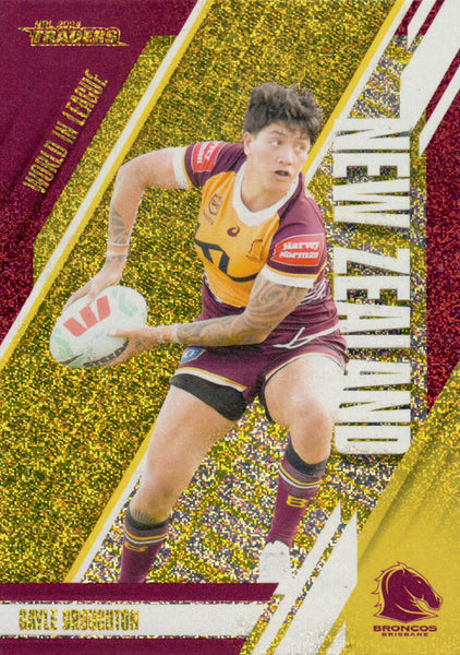 2024 NRL Traders - World In League Gold - WLG 02 - Gayle Broughton - 011/100
