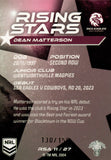 2024 NRL Traders - Rising Stars Album Card - RSA 11 - Dean Matterson - 130/150