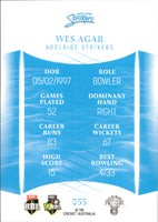 2023-24 Cricket Luxe Common - 055 - Wes Agar - Adelaide Strikers