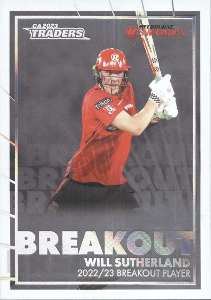 2023-24 Cricket Luxe Breakout PRIORITY - BO 09 - Will Sutherland - 06/34