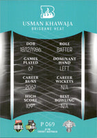 2023-24 Cricket Luxe Parallel - P 069 - Usman Khawaja - Brisbane Heat