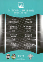 2023-24 Cricket Luxe Parallel - P 074 - Mitchell Swepson - Brisbane Heat