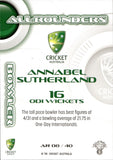 2023-24 Cricket Luxe All Rounder - AR 08 - Annabel Sutherland - Australia