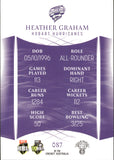 2023-24 Cricket Luxe Common - 087 - Heather Graham - Hobart Hurricanes