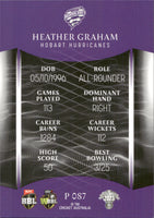 2023-24 Cricket Luxe Parallel - P 087 - Heather Graham - Hobart Hurricanes