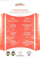 2023-24 Cricket Luxe Common - 096 - Tom Rogers - Melbourne Renegades