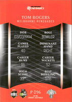 2023-24 Cricket Luxe Parallel - P 096 - Tom Rogers - Melbourne Renegades