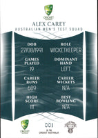 2023-24 Cricket Luxe Common - 001 - Alex Carey - Australia Men's Test
