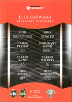 2023-24 Cricket Luxe Parallel - P 100 - Ella Hayward - Melbourne Renegades