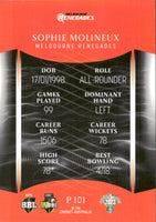 2023-24 Cricket Luxe Parallel - P 101 - Sophie Molineux - Melbourne Renegades