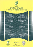 2023-24 Cricket Luxe Parallel - P 010 - Sean Abbott - Australia Men's ODI