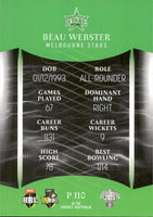 2023-24 Cricket Luxe Parallel - P 110 - Beau Webster - Melbourne Stars