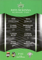 2023-24 Cricket Luxe Parallel - P 113 - Rhys McKenna - Melbourne Stars