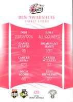 2023-24 Cricket Luxe Common - 128 - Ben Dwarshuis - Sydney Sixers