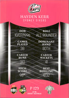 2023-24 Cricket Luxe Parallel - P 129 - Hayden Kerr - Sydney Sixers