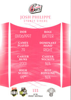 2023-24 Cricket Luxe Common - 133 - Josh Philippe - Sydney Sixers