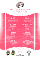 2023-24 Cricket Luxe Common - 135 - Maitlan Brown - Sydney Sixers