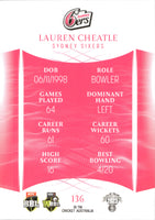 2023-24 Cricket Luxe Common - 136 - Lauren Cheatle - Sydney Sixers