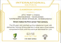 2023-24 Cricket Luxe International Series ALBUM CARD - ISA 16 - Cameron Green - 02/50