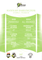 2023-24 Cricket Luxe Common - 147 - Hannah Darlington - Sydney Thunder