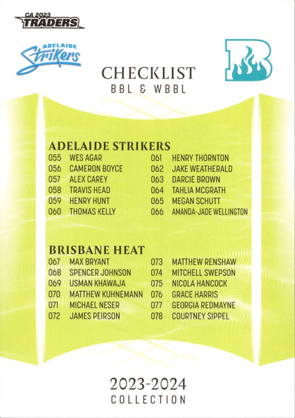 2023-24 Cricket Luxe Common - 152 - BBL & WBBL Checklist 1