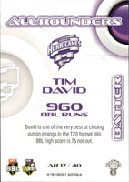 2023-24 Cricket Luxe All Rounder - AR 17 - Tim David - Hobart Hurricanes