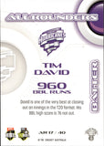 2023-24 Cricket Luxe All Rounder - AR 17 - Tim David - Hobart Hurricanes