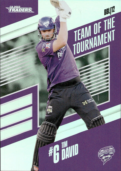 2023-24 Cricket Luxe Team Of The Tournament - TT 18 - Tim David - Hobart Hurricanes