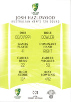 2023-24 Cricket Luxe Common - 021 - Josh Hazlewood - Australia Men's T20