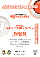 2023-24 Cricket Luxe All Rounder - AR 21 - Nic Maddinson - Melbourne Renegades