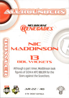 2023-24 Cricket Luxe All Rounder - AR 22 - Nic Maddinson - Melbourne Renegades