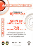 2023-24 Cricket Luxe All Rounder - AR 24 - Sophie Molineux - Melbourne Renegades