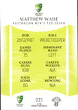 2023-24 Cricket Luxe Common - 025 - Matthew Wade - Australia Men's T20