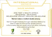 2023-24 Cricket Luxe International Series ALBUM CARD - ISA 08 - David Warner - 12/50