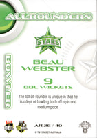 2023-24 Cricket Luxe All Rounder - AR 26 - Beau Webster - Melbourne Stars