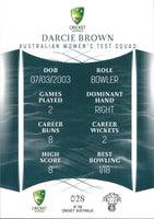 2023-24 Cricket Luxe Common - 028 - Darcie Brown - Australia Women's Test