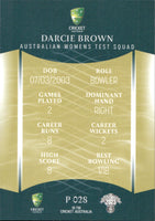 2023-24 Cricket Luxe Parallel - P 028 - Darcie Brown - Australia Women's Test