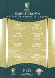 2023-24 Cricket Luxe Parallel - P 028 - Darcie Brown - Australia Women's Test