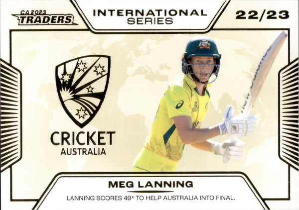 2023-24 Cricket Luxe International Series ALBUM CARD - ISA 31 - Meg Lanning - 41/50