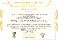 2023-24 Cricket Luxe International Series ALBUM CARD - ISA 31 - Meg Lanning - 41/50