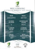 2023-24 Cricket Luxe Common - 032 - Meg Lanning - Australia Women's Test