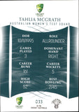 2023-24 Cricket Luxe Common - 033 - Tahlia McGrath - Australia Women's Test