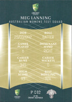 2023-24 Cricket Luxe Parallel - P 032 - Meg Lanning - Australia Women's Test