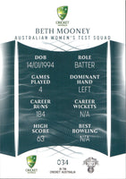 2023-24 Cricket Luxe Common - 034 - Beth Mooney - Australia Women's Test