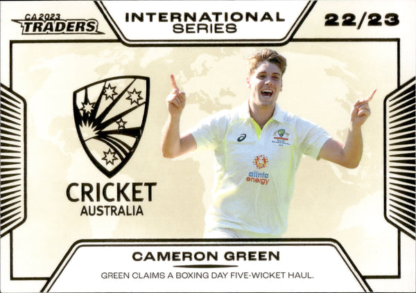 2023-24 Cricket Luxe International Series ALBUM CARD - ISA 07 - Cameron Green - 03/50