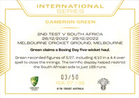 2023-24 Cricket Luxe International Series ALBUM CARD - ISA 07 - Cameron Green - 03/50